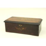 Swiss Floral Inlaid Top Music Box