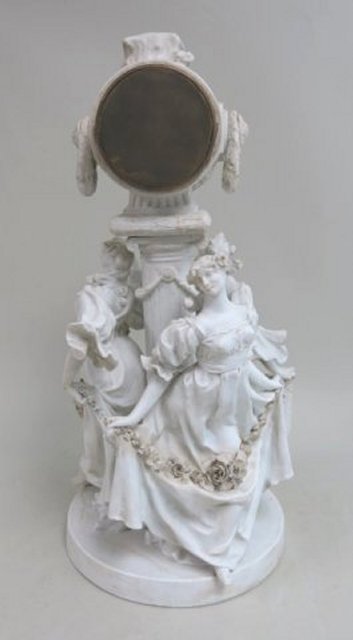 Médaille d'argent 1889, Parian figural clock - Image 6 of 7