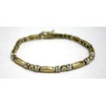 14kt gold & diamond bracelet