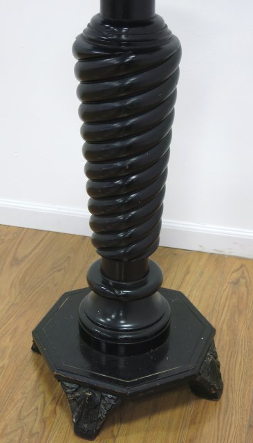 Ebonized Victorian Pedestal - Image 4 of 5