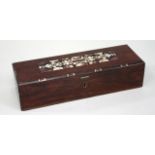 Rosewood Specimen Top Glove Box