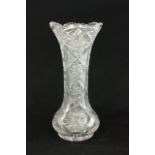 Cut Glass Vase