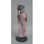 Lladro Japanese Girl with Fan