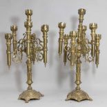 Pair Gothic style Claw Foot Candelabra