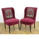 Pair of Floral Needle Point Chairs