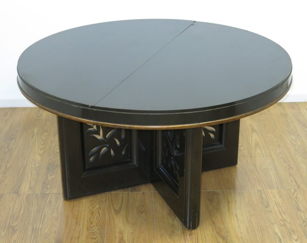 James Mont, Brown Lacquer Dining Table