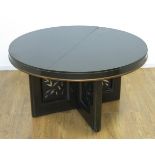 James Mont, Brown Lacquer Dining Table