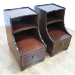 Pair of Mahogany Deco Style Step Tables