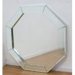 Octagonal Mid Century Mirror