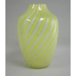 Venetian 60's Candy Cane Glass Vase
