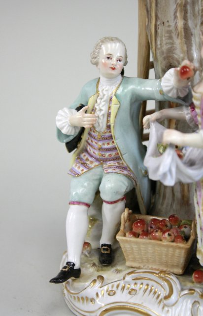 Meissen Porcelain Grouping - Image 3 of 9