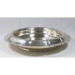 Lebolt Sterling Silver Arts & Crafts Round Bowl Hand-hammered. Approx. 2 1/2" H x 13 1/2"  diameter.