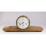 Linden Vintage German Mantel Clock Approx. 9" H x 21 1/2" W.