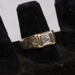 14K Gold & Diamond Men's Ring Approx. 4.2 dwt. Approx. 75 pts.