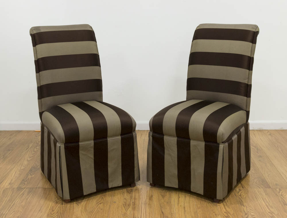 Pair Upholstered Side Chairs Pair Upholstered Side Chairs