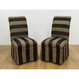 Pair Upholstered Side Chairs Pair Upholstered Side Chairs