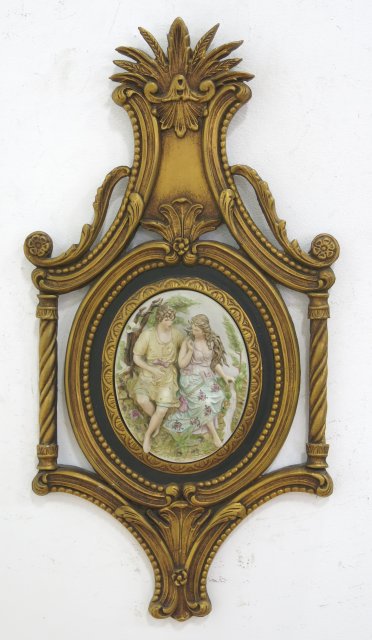 Pair Framed Wall Plaques Approx. 33" H x 17" W. One as-is. One as-is. - Image 2 of 5