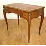 Louis XV style Ormolu Tulipwood Ladies Desk Approx. 30 1/2" H x 40" W x 23" D.