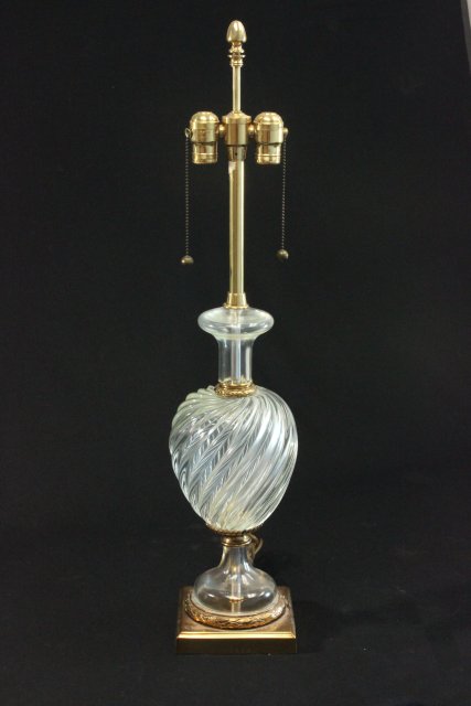 Baccarat Style Lamp Approx. 18 1/2" H.
