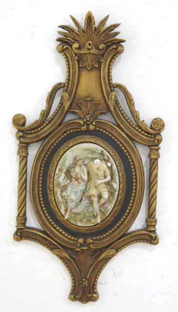 Pair Framed Wall Plaques Approx. 33" H x 17" W. One as-is. One as-is. - Image 4 of 5