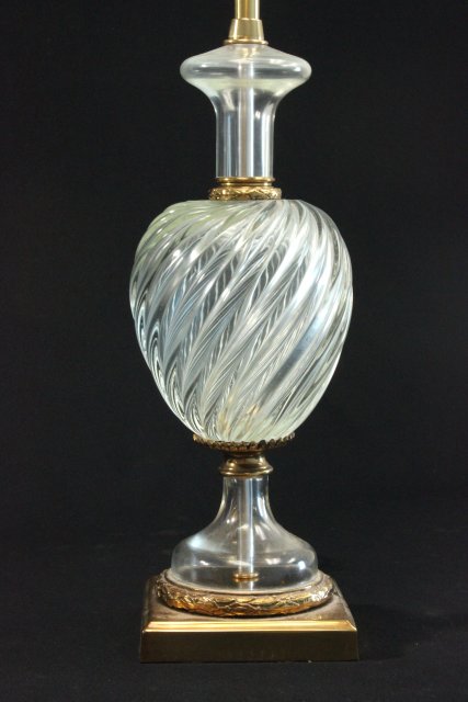 Baccarat Style Lamp Approx. 18 1/2" H. - Image 2 of 3