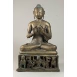 Tibetan Bronze Buddha Approx. 15 1/2" H.