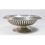 European 800 Silver Compote Stand Approx. 3 1/2" H x 10" diameter. Approx. 22.5 ozt.