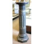 Marble Pedestal Grey. Approx. 42" H x 13" D.