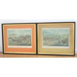 Pair After James Pollard Prints Approx. 14" H x 19" W sight, 23" H x 26 1/2" W  framed.