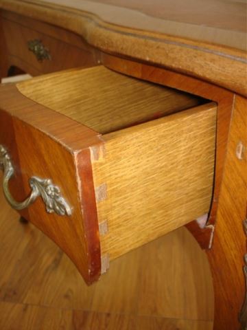 Louis XV style Ormolu Tulipwood Ladies Desk Approx. 30 1/2" H x 40" W x 23" D. - Image 3 of 5