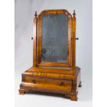 Signed Wallace Nutting Dresser Mirror with Drawer Circa 1900s. Approx. 18" H x 12" W x 8" D.