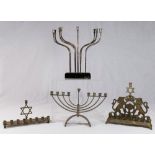 4 Judaica Menorahs 4 Judaica Menorahs