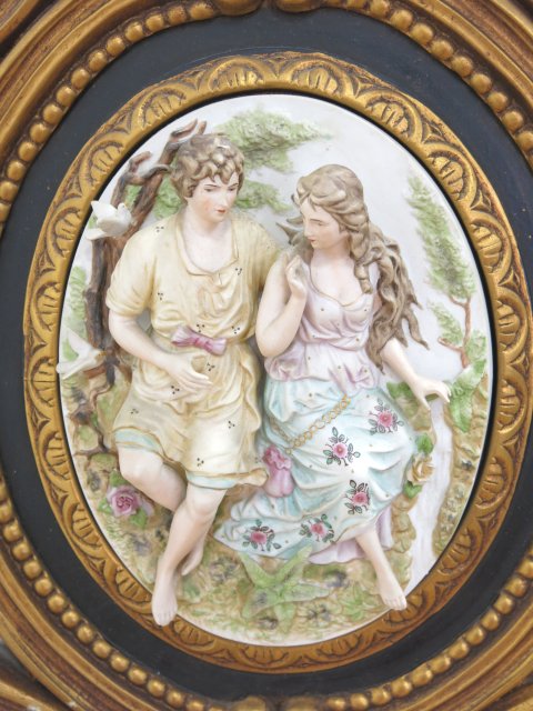 Pair Framed Wall Plaques Approx. 33" H x 17" W. One as-is. One as-is. - Image 3 of 5