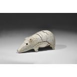 North American Inuit Ivory Bear Totem Figurine 1720-1825 AD. A substantial carving of a bear with