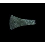 Bronze Age British 'Migdale' Type Decorated Flat Axe 2200-1950 BC. A Scottish straight-sided flat
