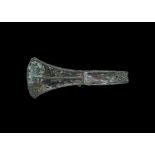 Bronze Age British Looped and Ribbed Palstave Axehead 1200-800 BC. A substantial palstave with