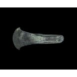 Bronze Age British 'Caverton' Type Flanged Axehead 1550-1450 BC. A substantial axehead with curved