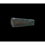 Bronze Age British Bronze Plain Axehead 2200-2000 BC. A cast rectangular-section axehead tapering to