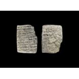 Western Asiatic Sumerian Military Campaign Cuneiform Tablet 3rd Dynasty of Ur, 21st-20th century BC.