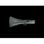 Bronze Age British Looped Palstave Axehead 1200-800 BC. A small, low-flanged palstave with square