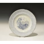 Antique Ceramic Ridgway & Morley Blue and White Plate