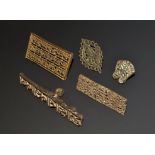 Indian Brass Openwork Cloth Stamp Group