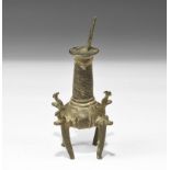 Western Asiatic Bronze Kohl Pot with Applicator
