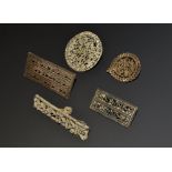 Indian Brass Openwork Cloth Stamp Group