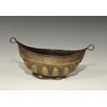 Islamic Style Bronze Scaphoid Bowl