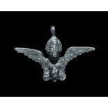 Scandinavian Silver Winged Victory Pendant