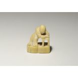 Chinese Ivory Figural Tassel Toggle