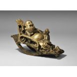 Chinese Rocking Mi Le Fo Bodhisattva Figurine