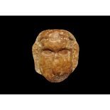 Middle Eastern South Arabian Stone Head