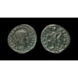 Ancient Roman Imperial Coins - Maximianus - Genius Large Follis